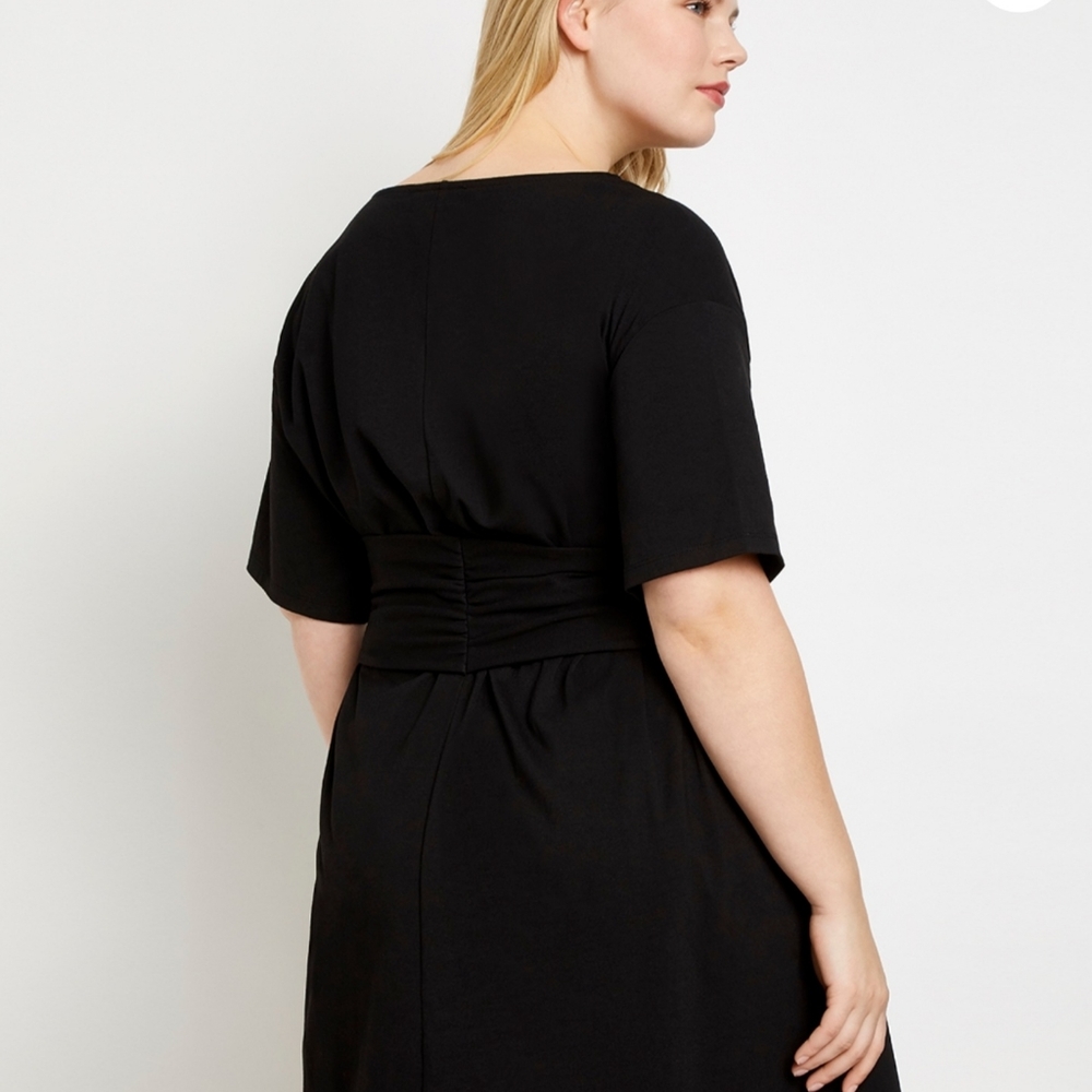Eloquii Belted Boatneck Tee Dress - Picture 6 of 6